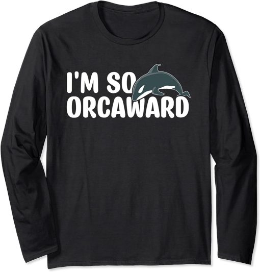 Funny Orca Lover Graphic for Women Men Kids Orca Lover Long Sleeve T-Shirt