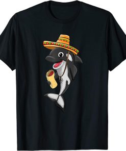 Burrito Food Love Killer Whale Orca Lover Animal Womens T-Shirt