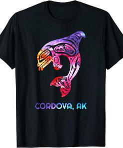 Cordova Alaska PNW Native American Indian Orca Killer Whale T-Shirt