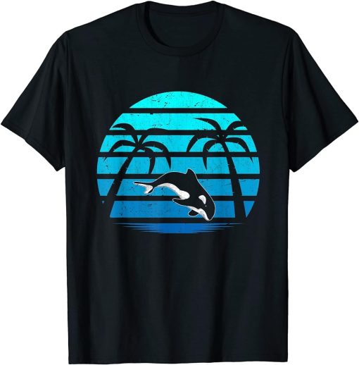 Tropical Ocean Animal Sea Creatures Summer Sword Whale T-Shirt