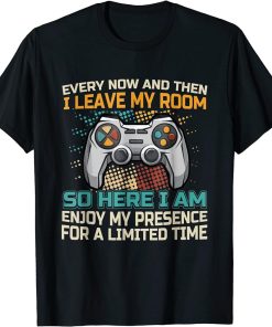 Every Now And Then I Leave My Room Funny Gaming Gamer Gift T-Shirt